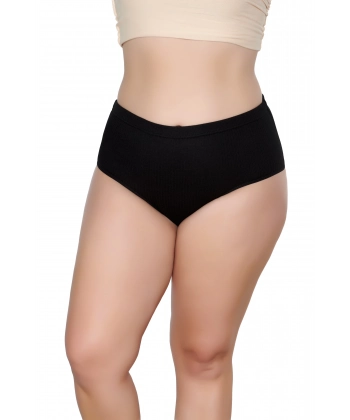 Gümüş Fitilli Ribana Kadın Bato Siyah 3 lü Paket