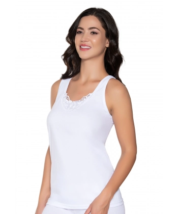 Gümüş Geniş Askılı Küpürlü Ribana (likralı) Kadın Atlet 3 lü Paket