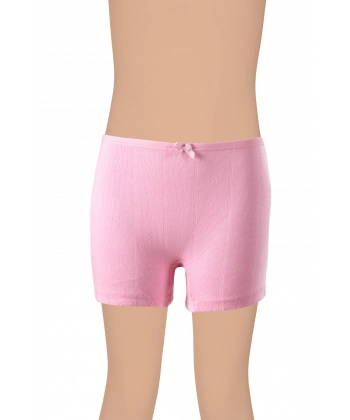 Gümüş Kız Renkli Jakarlı (Kalp Desen) Boxer