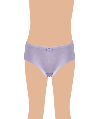Gümüş Kız Renkli Jakarlı (Kalp Desen) Slip Külot 3 lü Paket