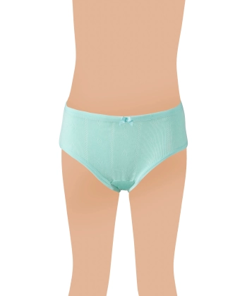 Gümüş Kız Renkli Jakarlı (Kalp Desen) Slip Külot 6 lı Paket