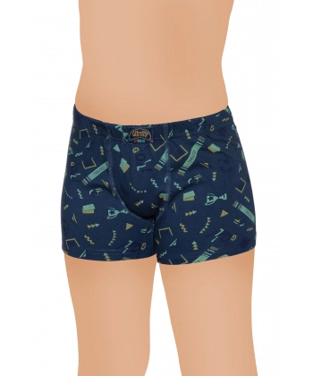 Gümüş Likralı Empirme Desenli Çocuk Boxer 3 lü Paket