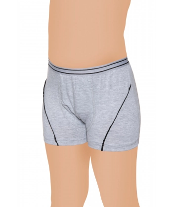 Gümüş Likralı Vücudu Saran Düz Çocuk Boxer