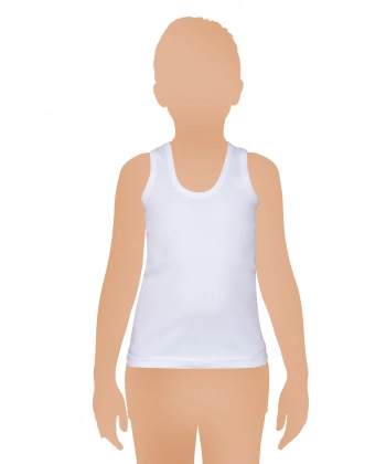 Gümüş Ribana (Likralı) Erkek Çocuk Askılı Atlet 6 lı Paket