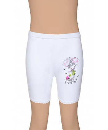 Gümüş Ribana (likralı) Etek Altı Kız Paçalı Külot