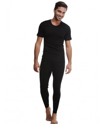 Has Yün 4001 Siyah Uzun Don Erkek Alt İçlik