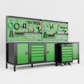 3 Metre 1 Takım Arabalı Dolaplı Takım Tezgahı