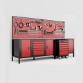 3 Metre 1 Takım Arabalı Dolaplı Takım Tezgahı