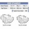 Metal Avadanlık Standı Stand22