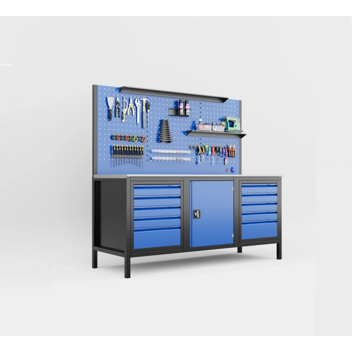 2 Metre 1O Çekmece Takım Tezgahı (Dolaplı)