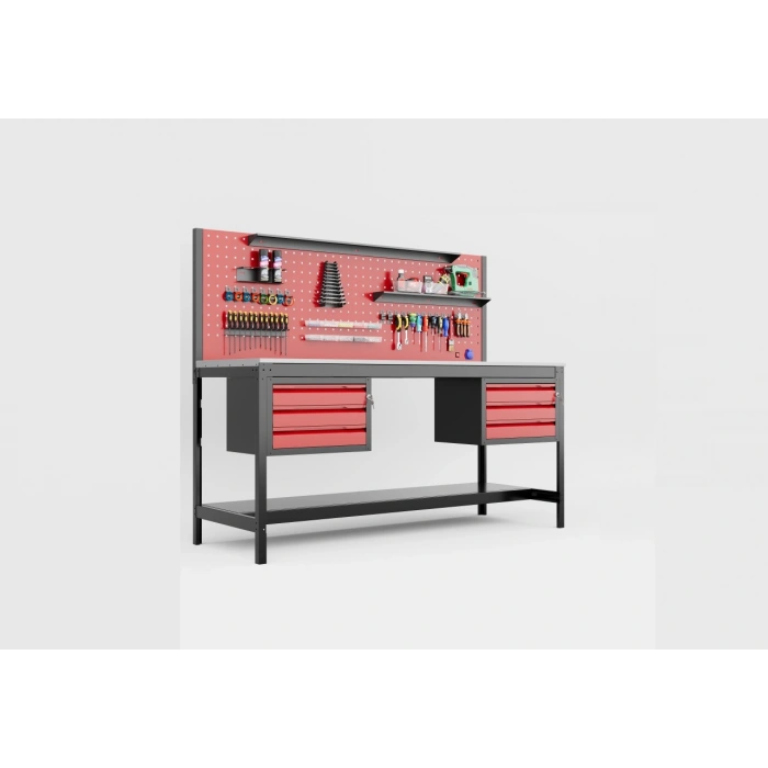 2 Metre 6 Çekmece Demonte Takım Tezgahı