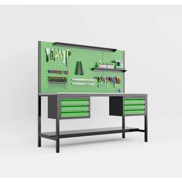 2 Metre 6 Çekmece Takım Tezgahı