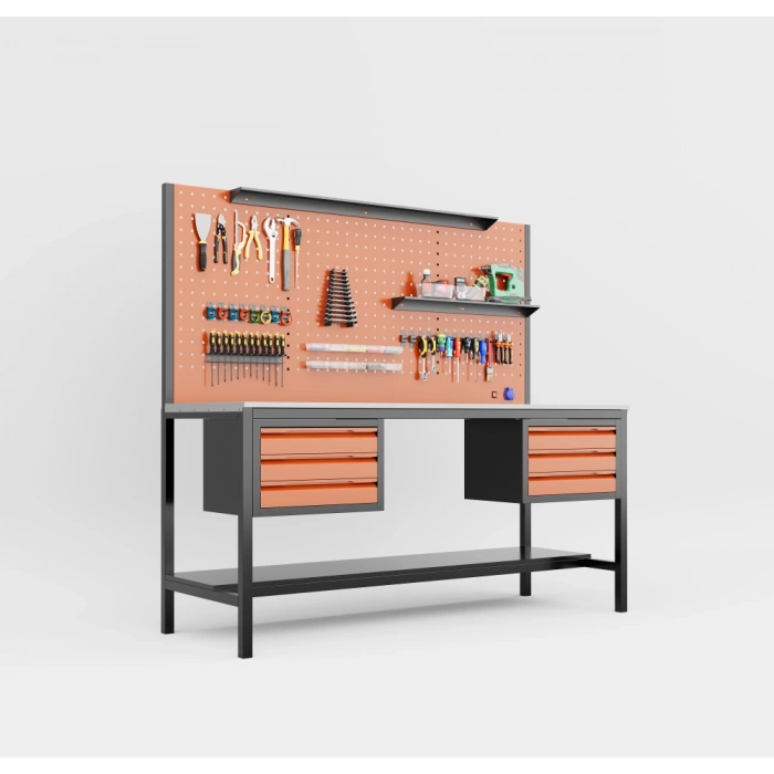 2 Metre 6 Çekmece Takım Tezgahı