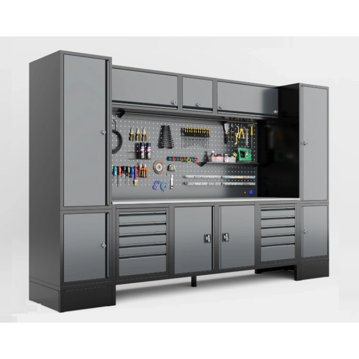 3.5 Metre 9 Dolaplı Modüler Takım Tezgahı