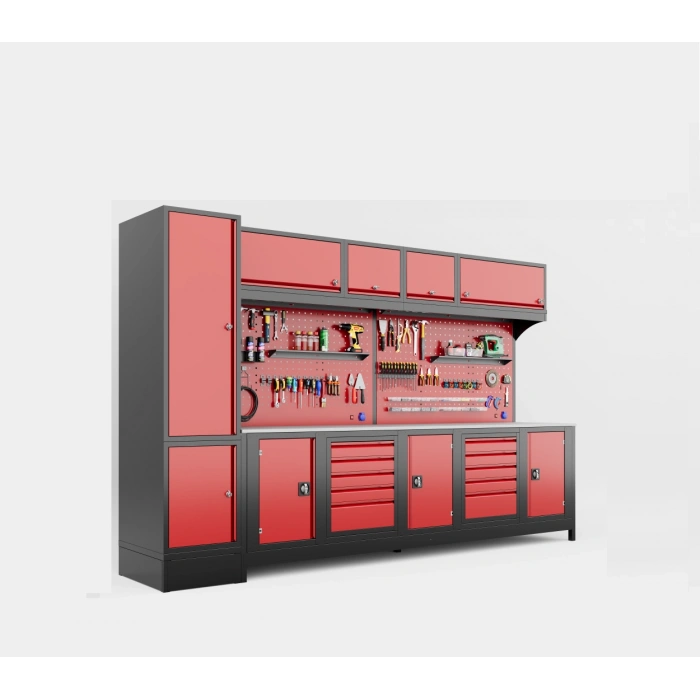 3.5 Metre Modüler Takım Tezgahı Sol Dolaplı