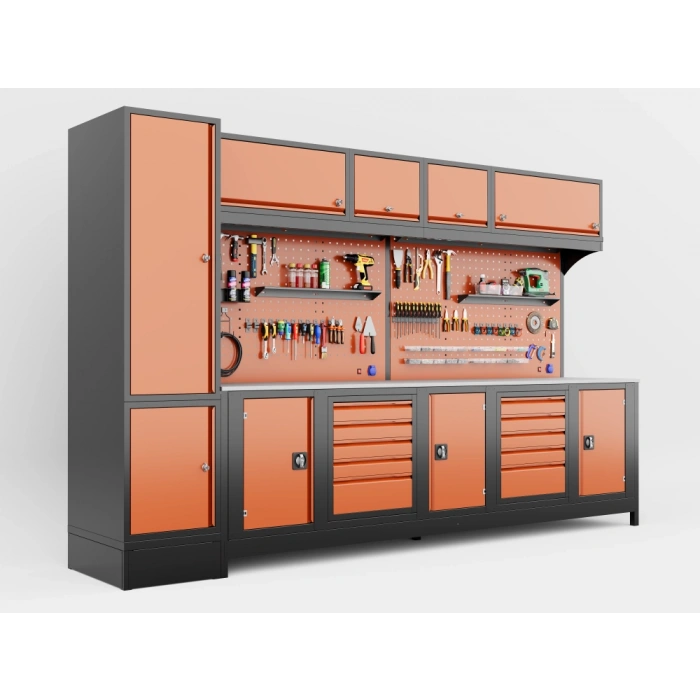 3.5 Metre Modüler Takım Tezgahı Sol Dolaplı