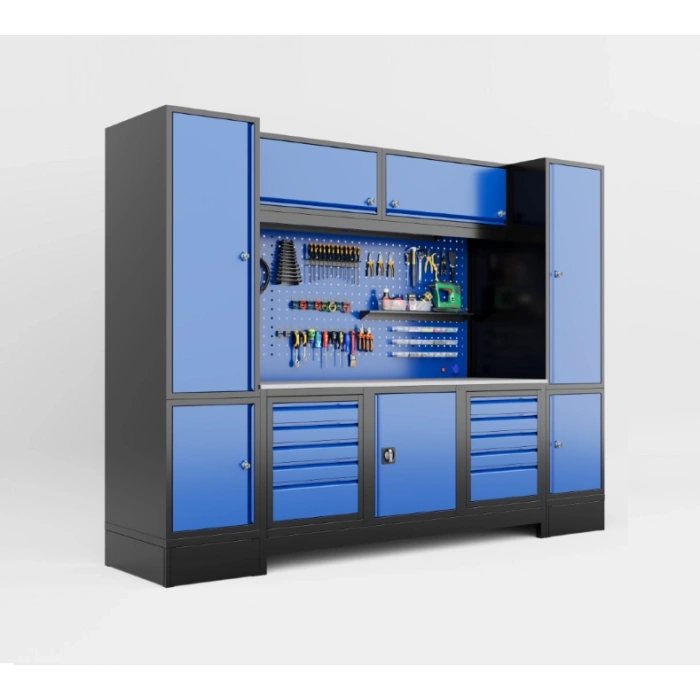 3 Metre Modüler 7 Dolaplı Takım Tezgahı