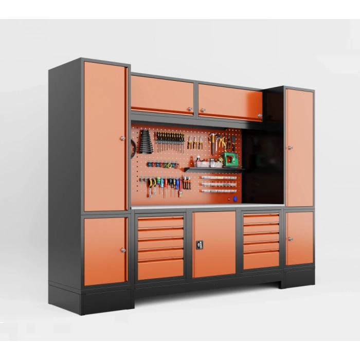 3 Metre Modüler 7 Dolaplı Takım Tezgahı