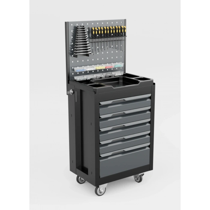 5 Çekmeceli Asma Panolu Takım Arabası