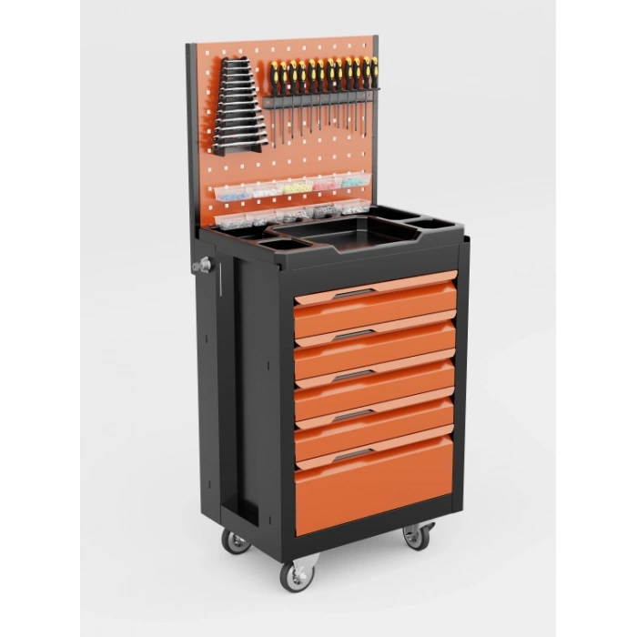 5 Çekmeceli Asma Panolu Takım Arabası