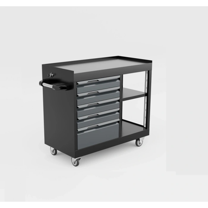 5 Çekmeceli Raflı Takım Arabası