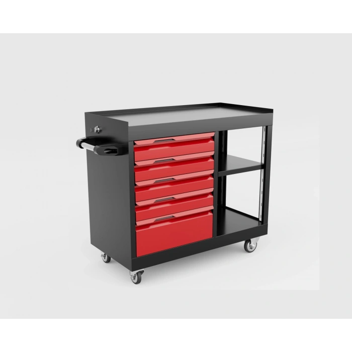 5 Çekmeceli Raflı Takım Arabası