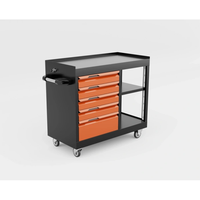 5 Çekmeceli Raflı Takım Arabası