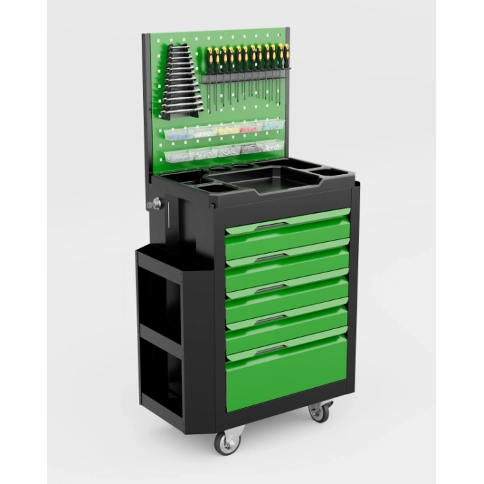 5 Çekmeceli Yanlıklı Panolu Takım Arabası