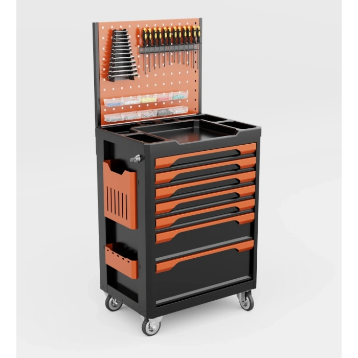 7 Çekmeceli Asma Panolu Takım Arabası