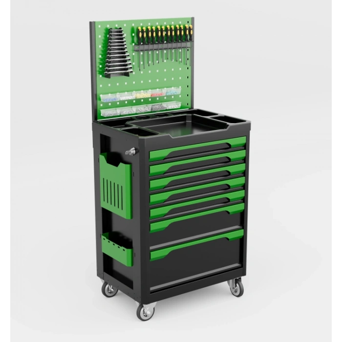 7 Çekmeceli Asma Panolu Takım Arabası