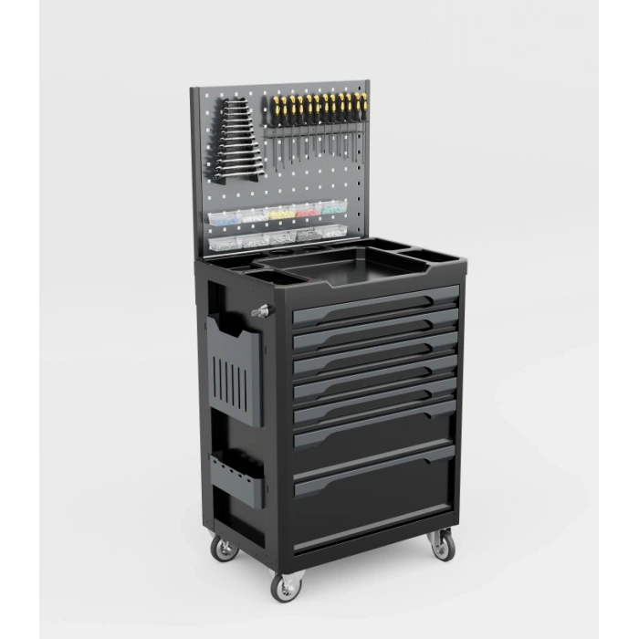 7 Çekmeceli Asma Panolu Takım Arabası