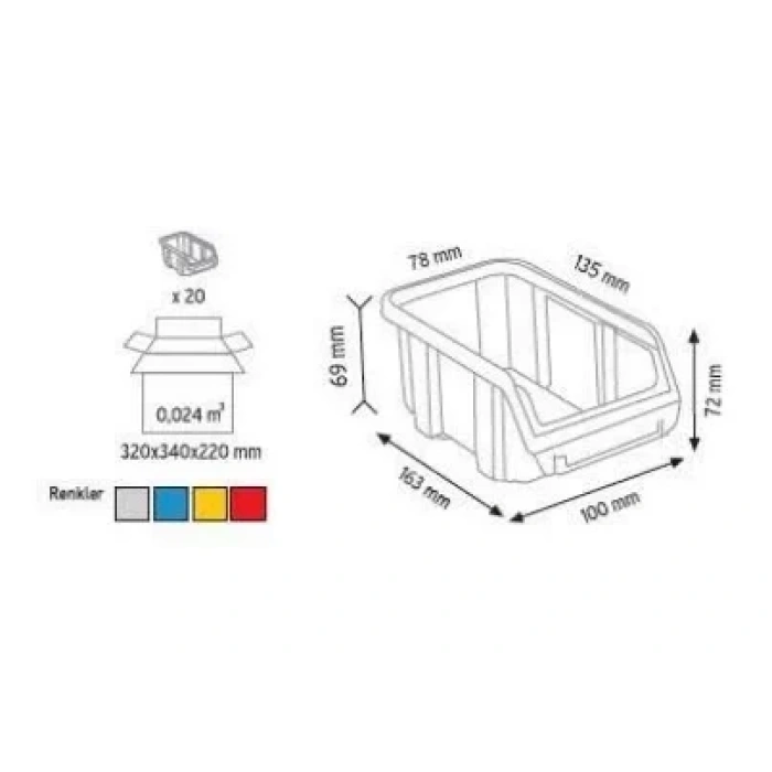Plastik Avadanlık Kutu A-100