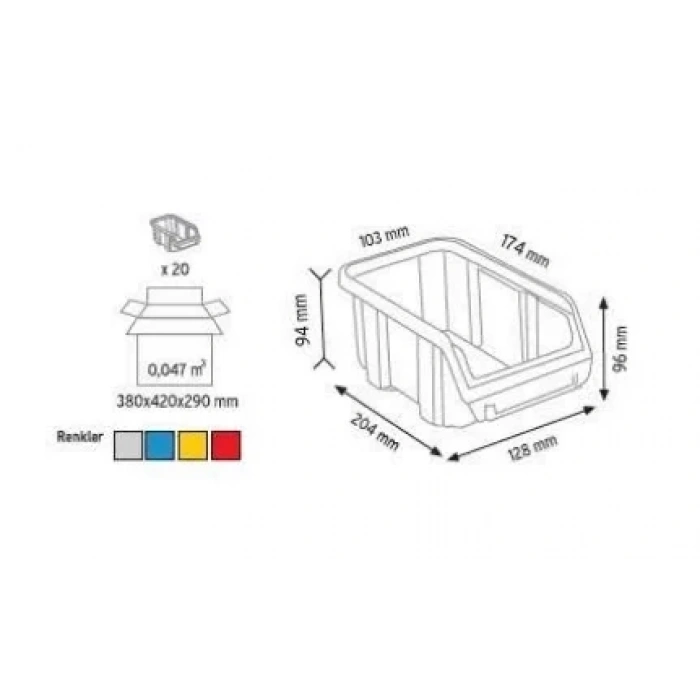 Plastik Avadanlık Kutu A-150