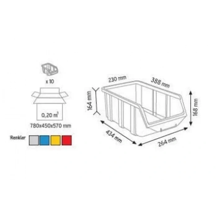 Plastik Avadanlık Kutu A-350