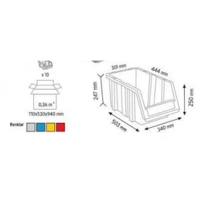 Plastik Avadanlık Kutu Pa-550
