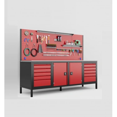 2.5 Metre 10 Çekmece Dolaplı Takım Tezgahı