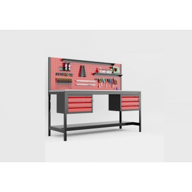 2 Metre 6 Çekmece Demonte Takım Tezgahı