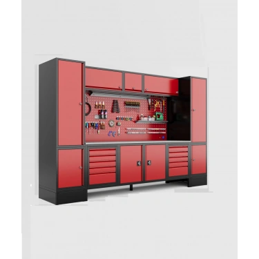 3.5 Metre 9 Dolaplı Modüler Takım Tezgahı