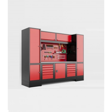 3 Metre Modüler 7 Dolaplı Takım Tezgahı