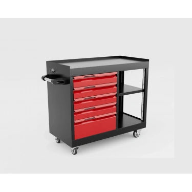 5 Çekmeceli Raflı Takım Arabası