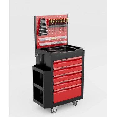 5 Çekmeceli Yanlıklı Panolu Takım Arabası