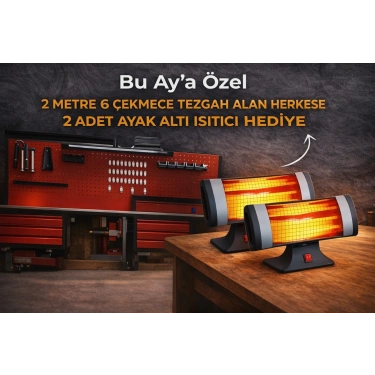 2 Metre 6 Çekmece Takım Tezgahı