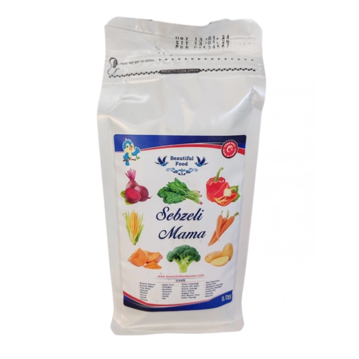 Beautiful Food sebzeli Mama 1 KG Kuş Maması Yemi