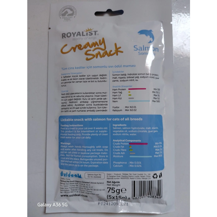 Kedi ödül maması - somonlu