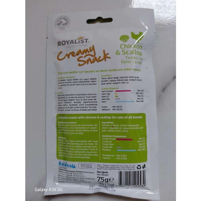 Kedi ödül maması-tavuklu ve deniz taraklı