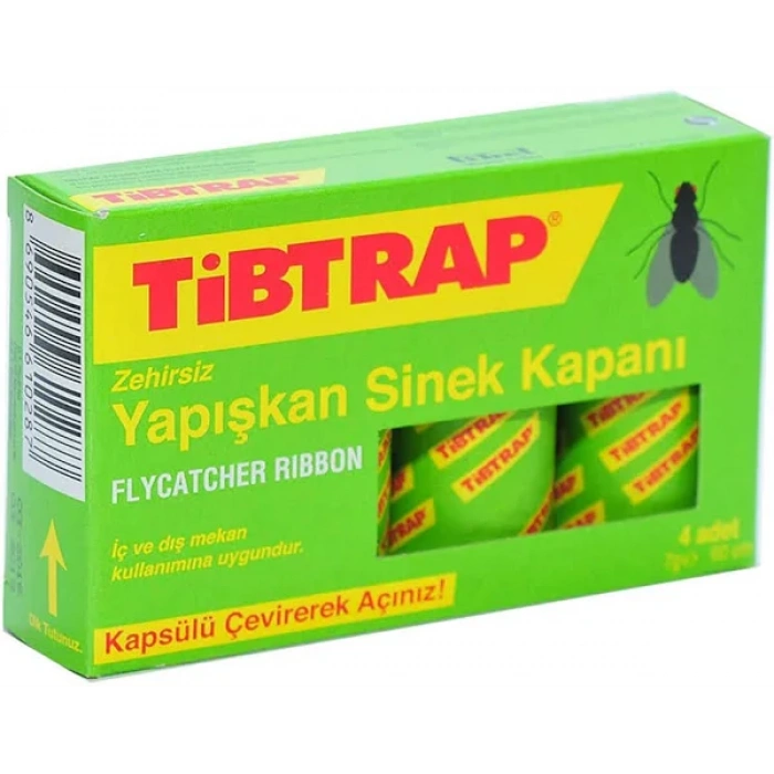 Karasinek Tuzağı Yapışkan Sinek Bandı 4lü 1Paket