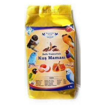 Beautiful Food Ballı Yumurtalı vip clasik Kuş Yemi 1Kg