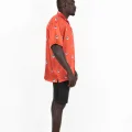 PANDA BASKILI - Kısa Kollu Kamp Yaka Gömlek