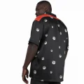 PANDA BASKILI - Kısa Kollu Kamp Yaka Gömlek