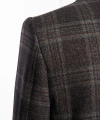 Vitale Barberıs Kumaş Mofan Kahverengi Kareli Ceket